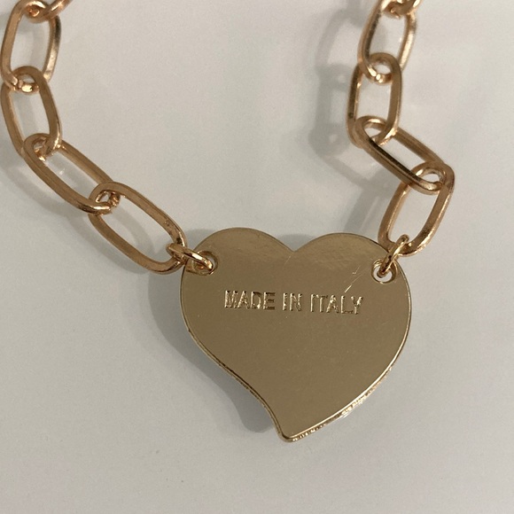 ๐ค Prada Heart Tag Necklace - Picture 3 of 5